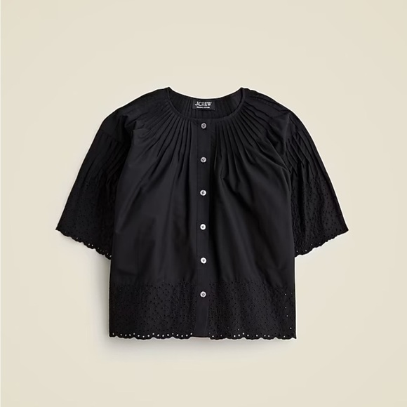 J crew Jolie top in eyelet cotton poplin - Picture 4 of 5